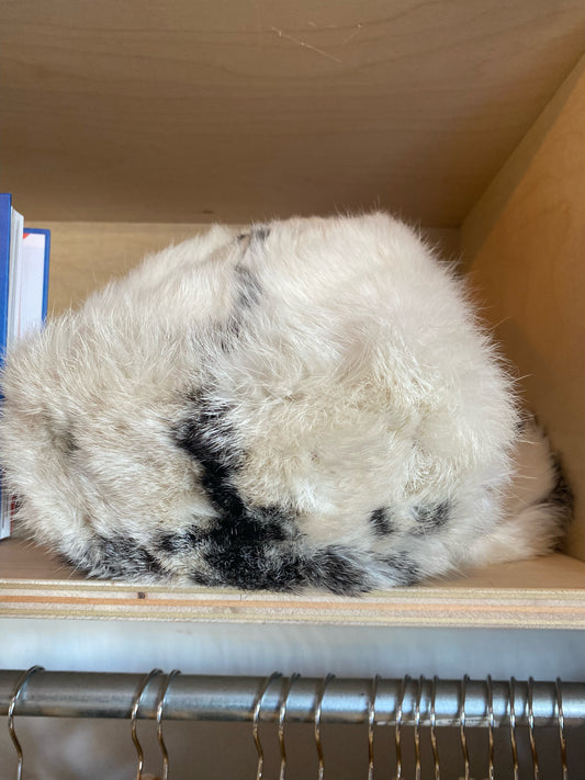 White Fur Snow Hat