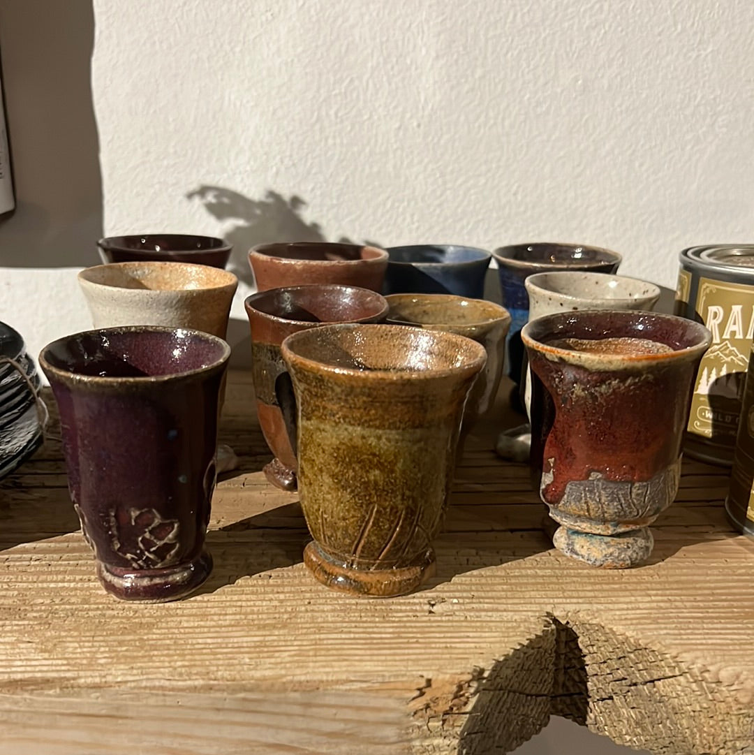 Vintage ceramic shot glass