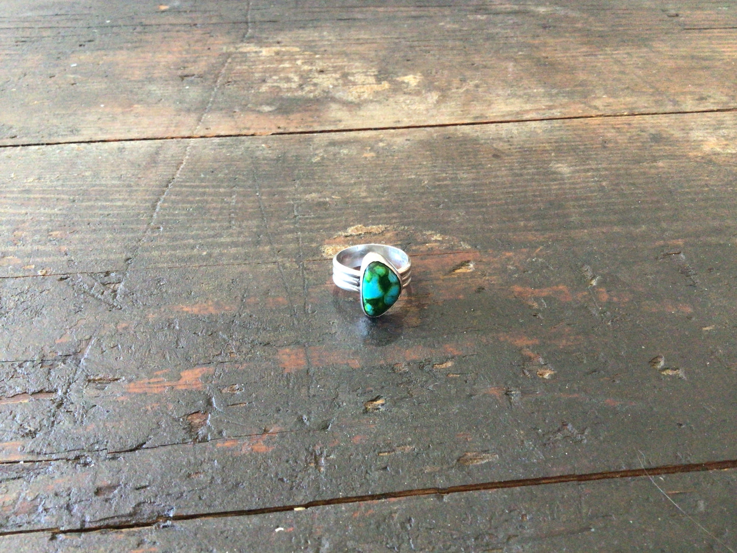 Triple Band Turquoise Ring