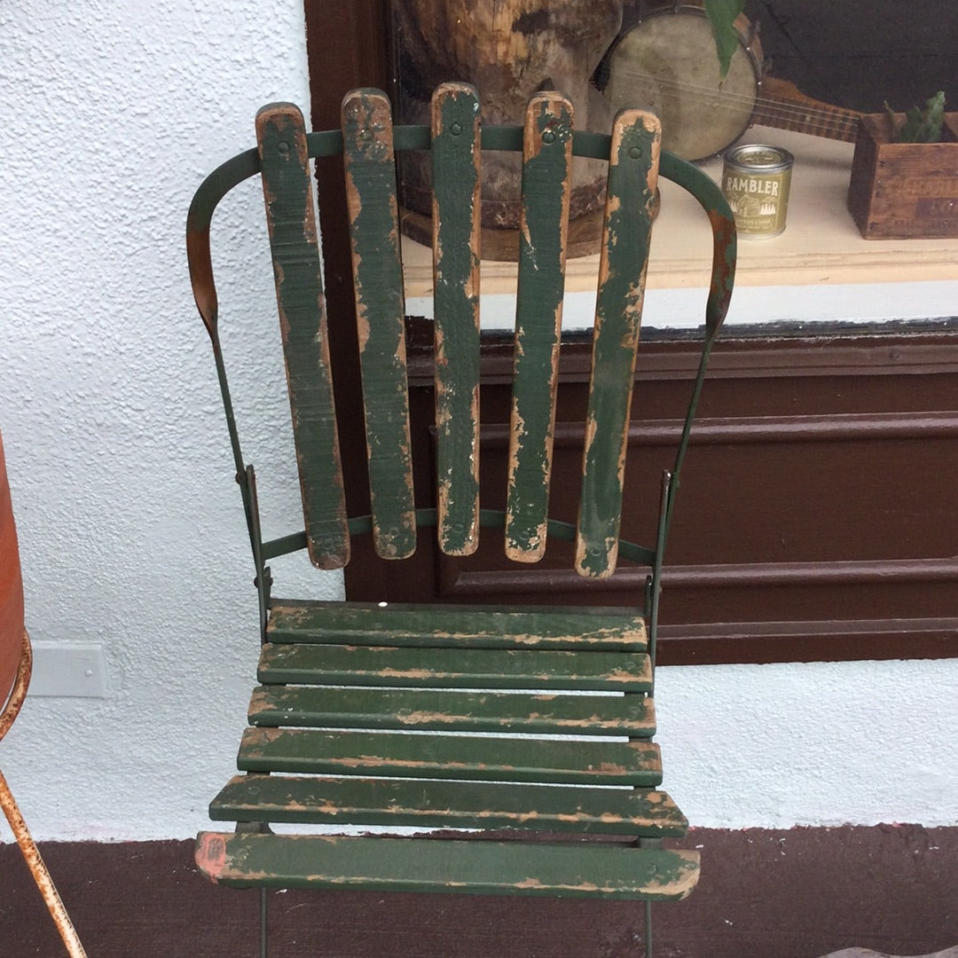 Green Folding Bistro Chair