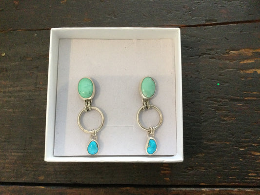 Variscite & Turquoise Earrings