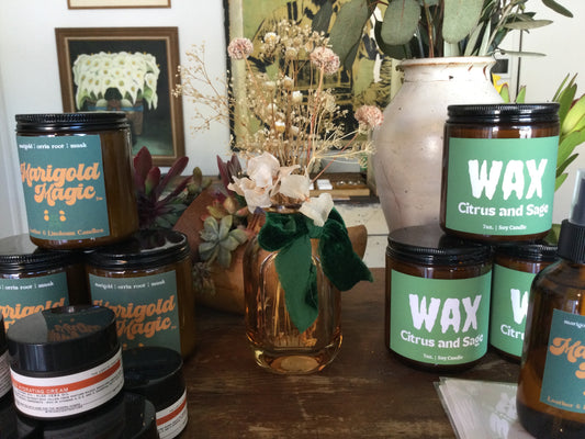 Amber Glass Vase Bouquets