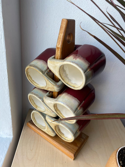 60’s six stackable mug set