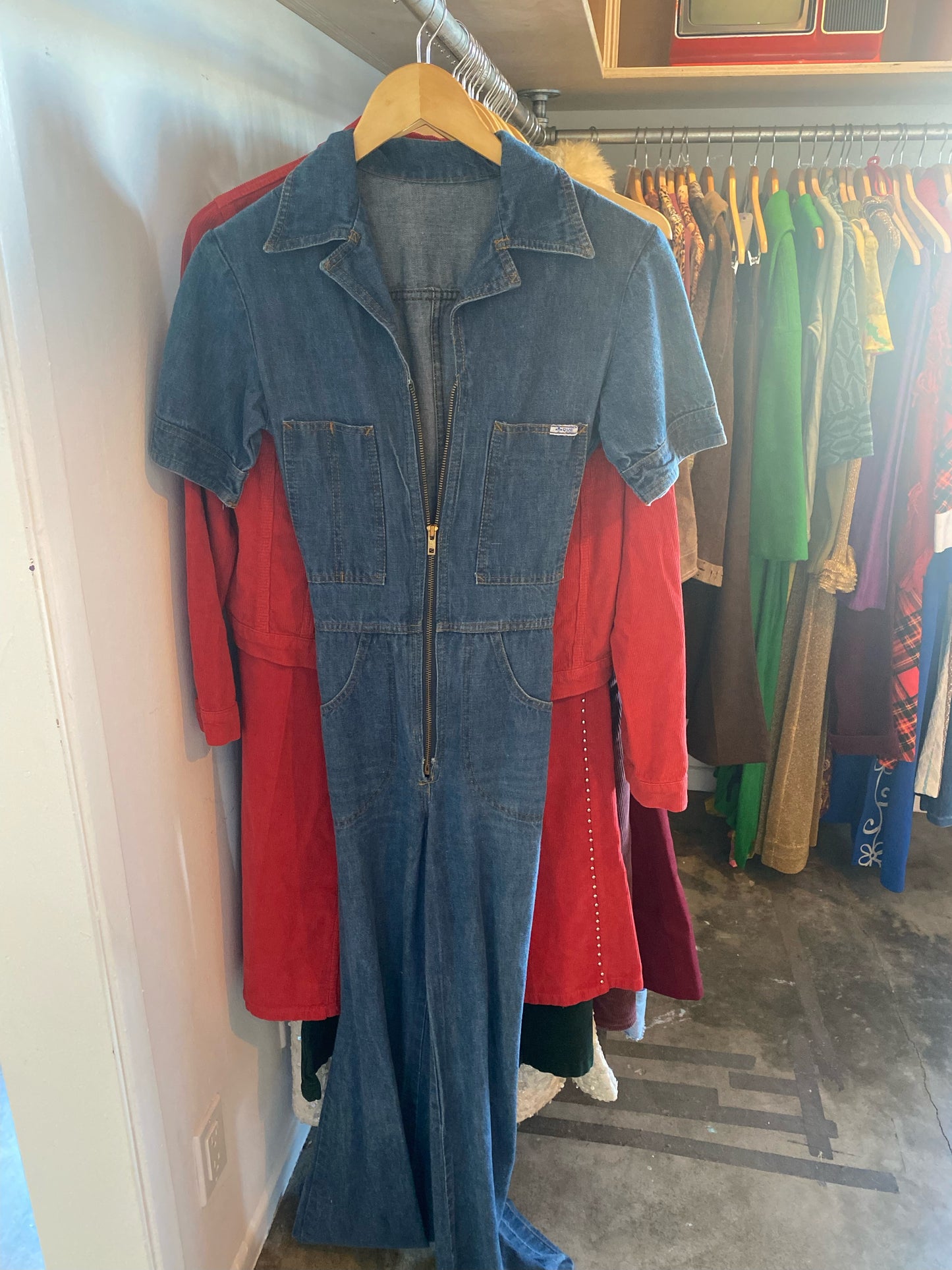 Vintage 70’s denim Jean jumpsuit