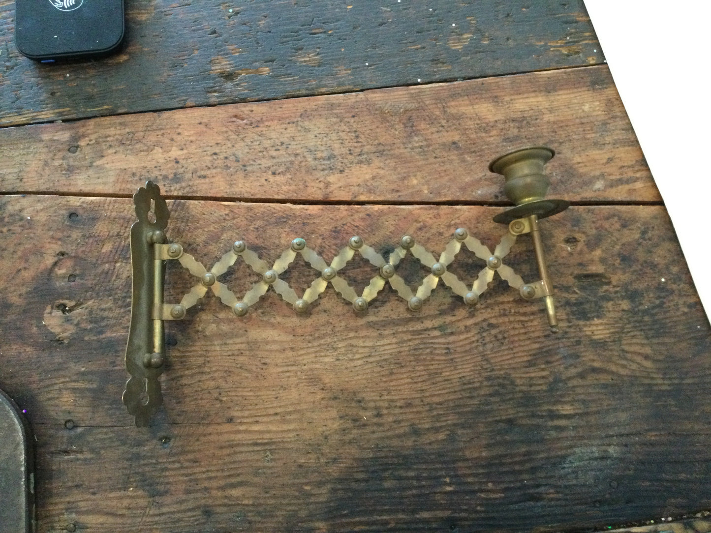 Brass Extendable Candle Holder