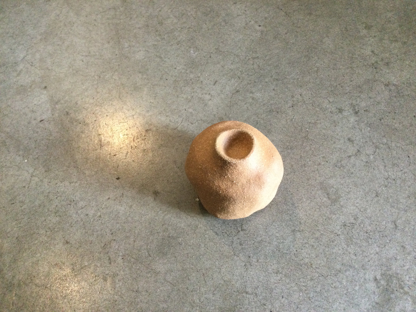 Mini Sandy Clay Candlestick Holder