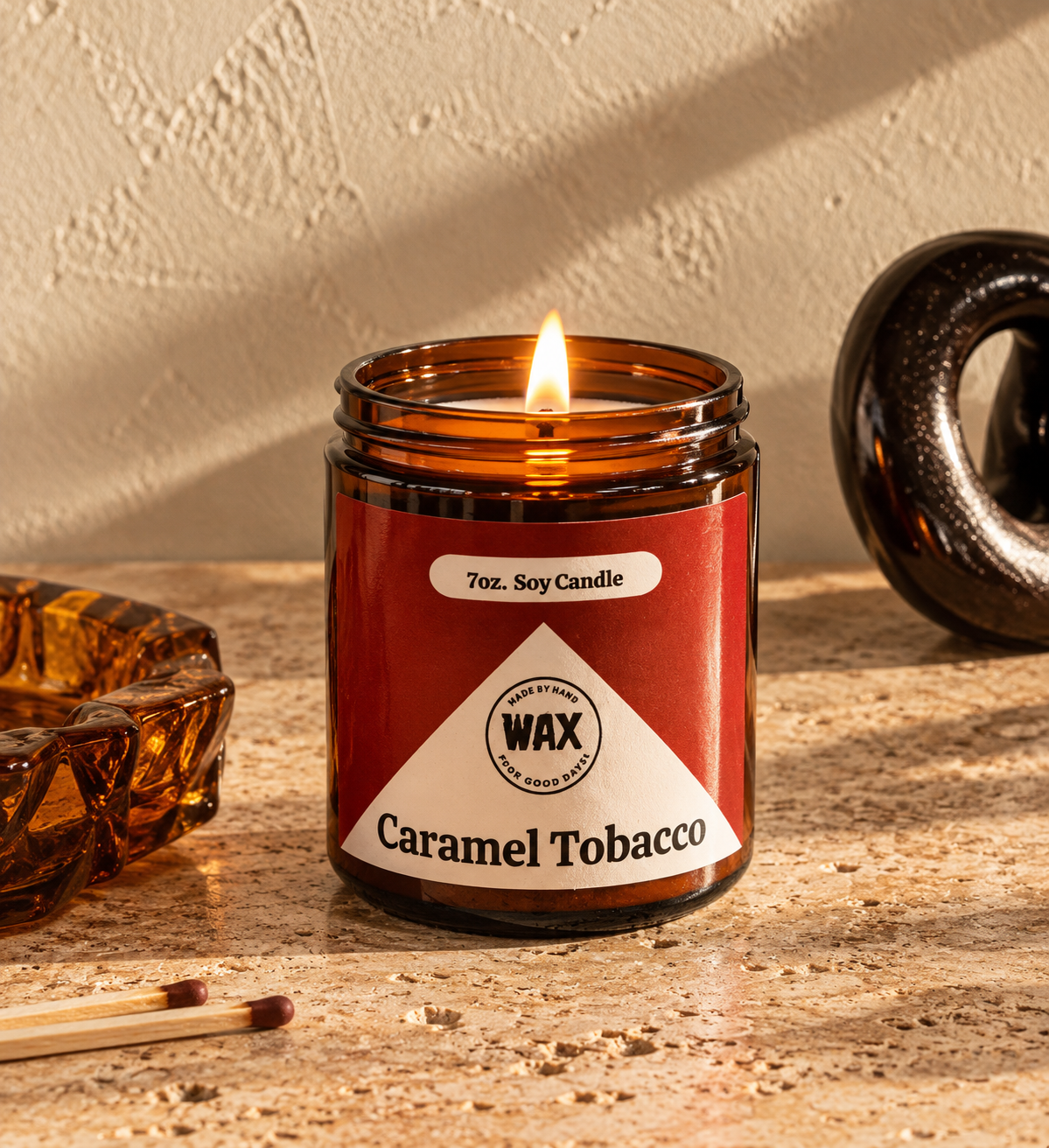 Wax Candles Camel Tobacco