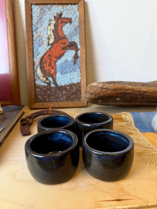 Black Ceramic Espresso Cups