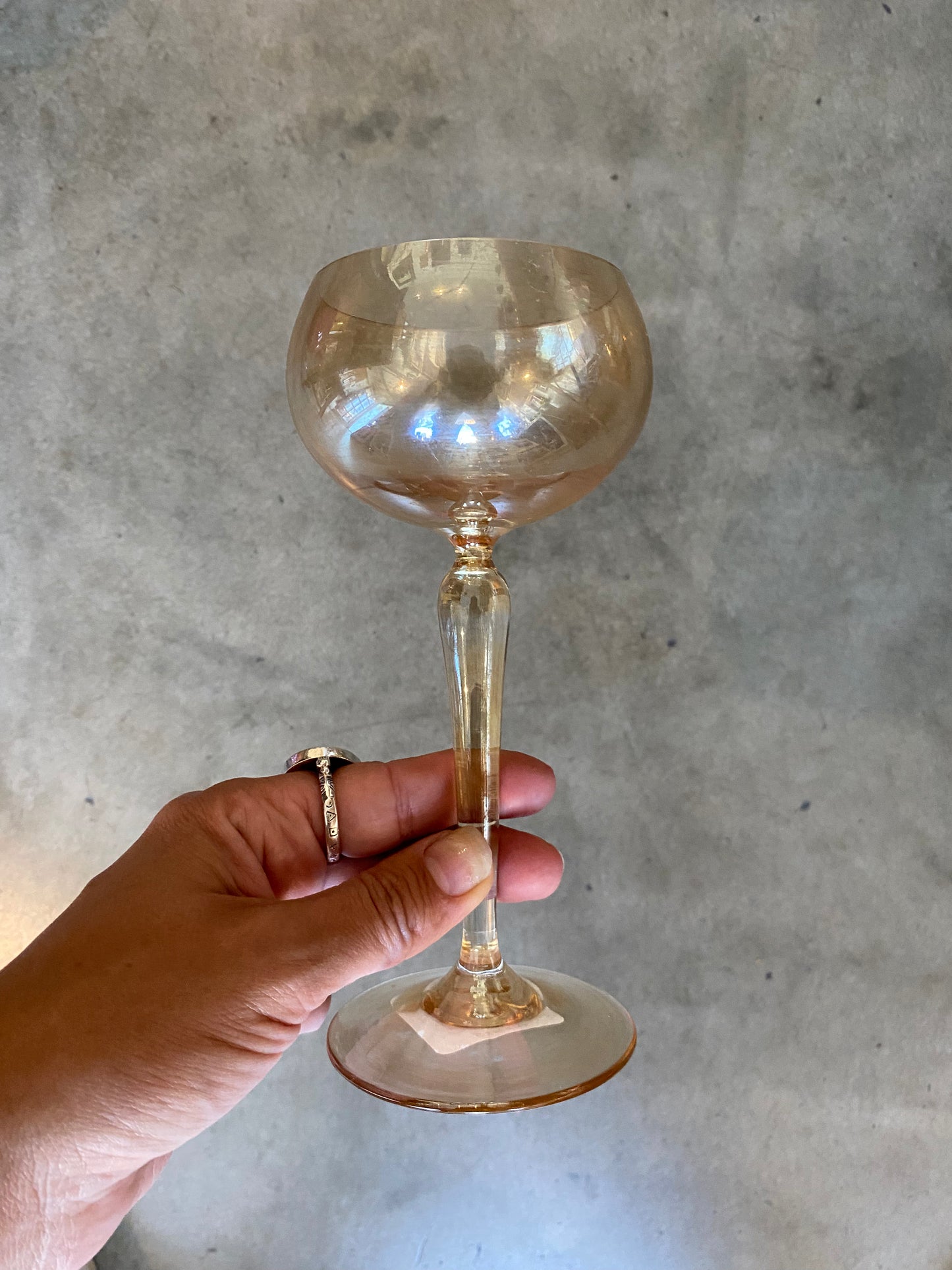 Art Deco Pink Champagne Glasses