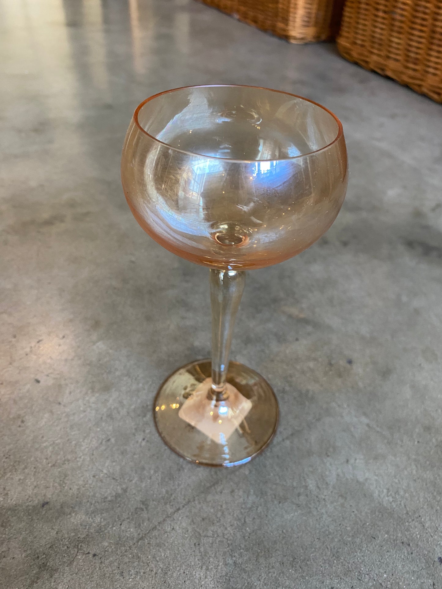 Art Deco Pink Champagne Glasses