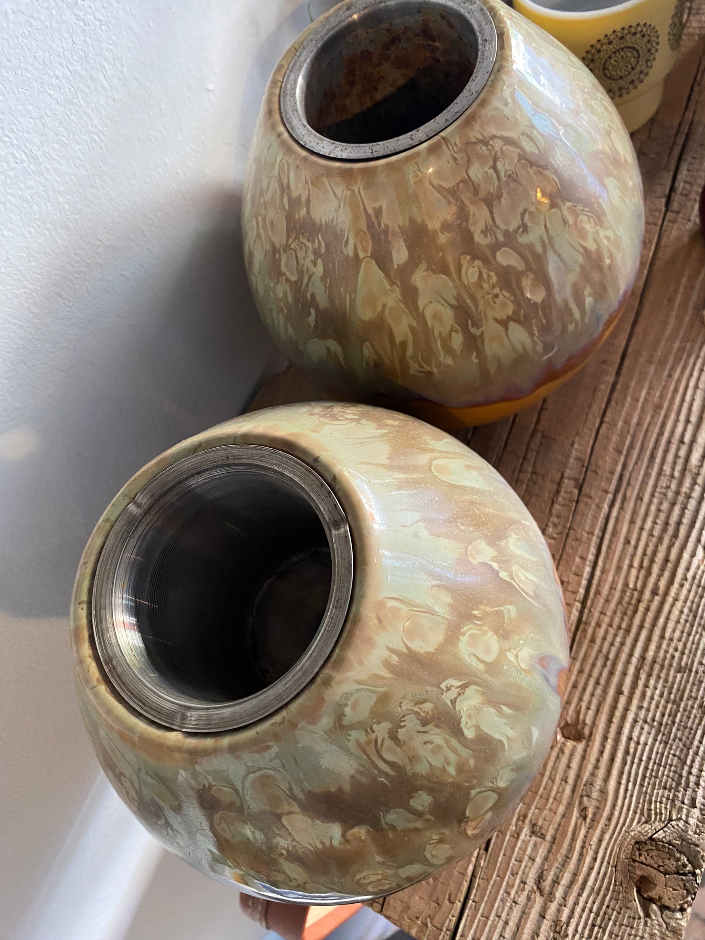 Drip Glaze Studio Pottery Vase/candle holders