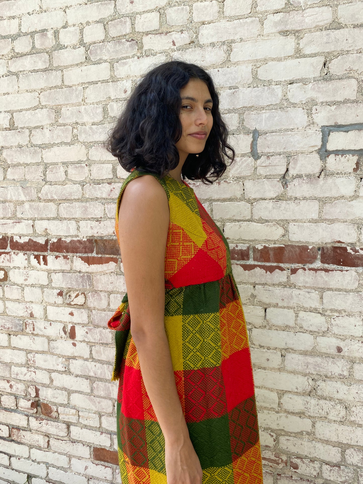 1970's Chas L Lewis Plaid Dress