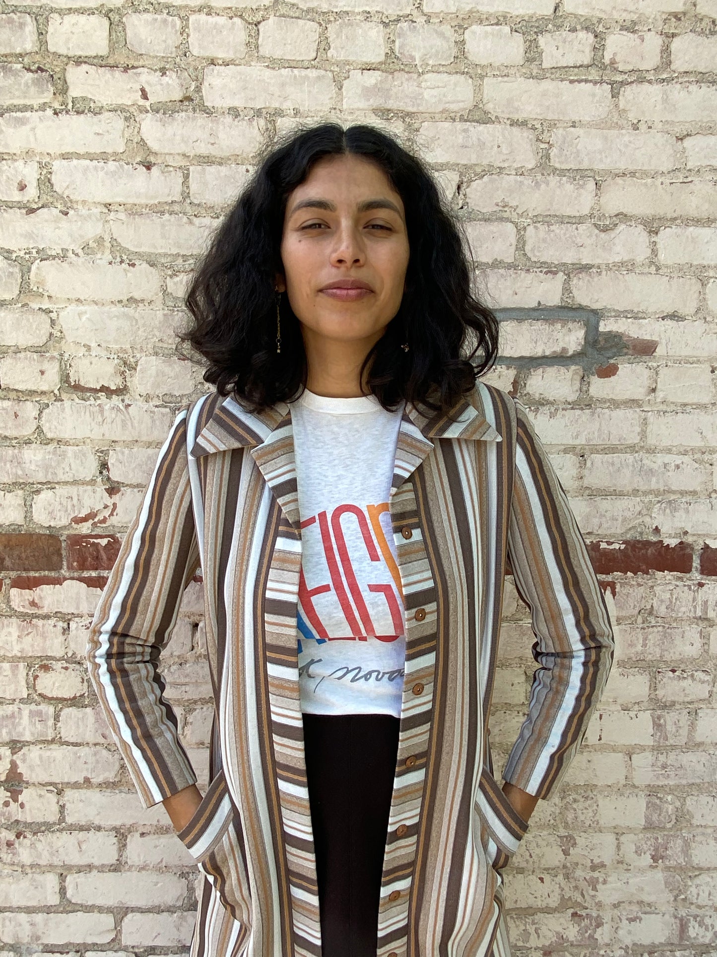 Vintage Striped Coat