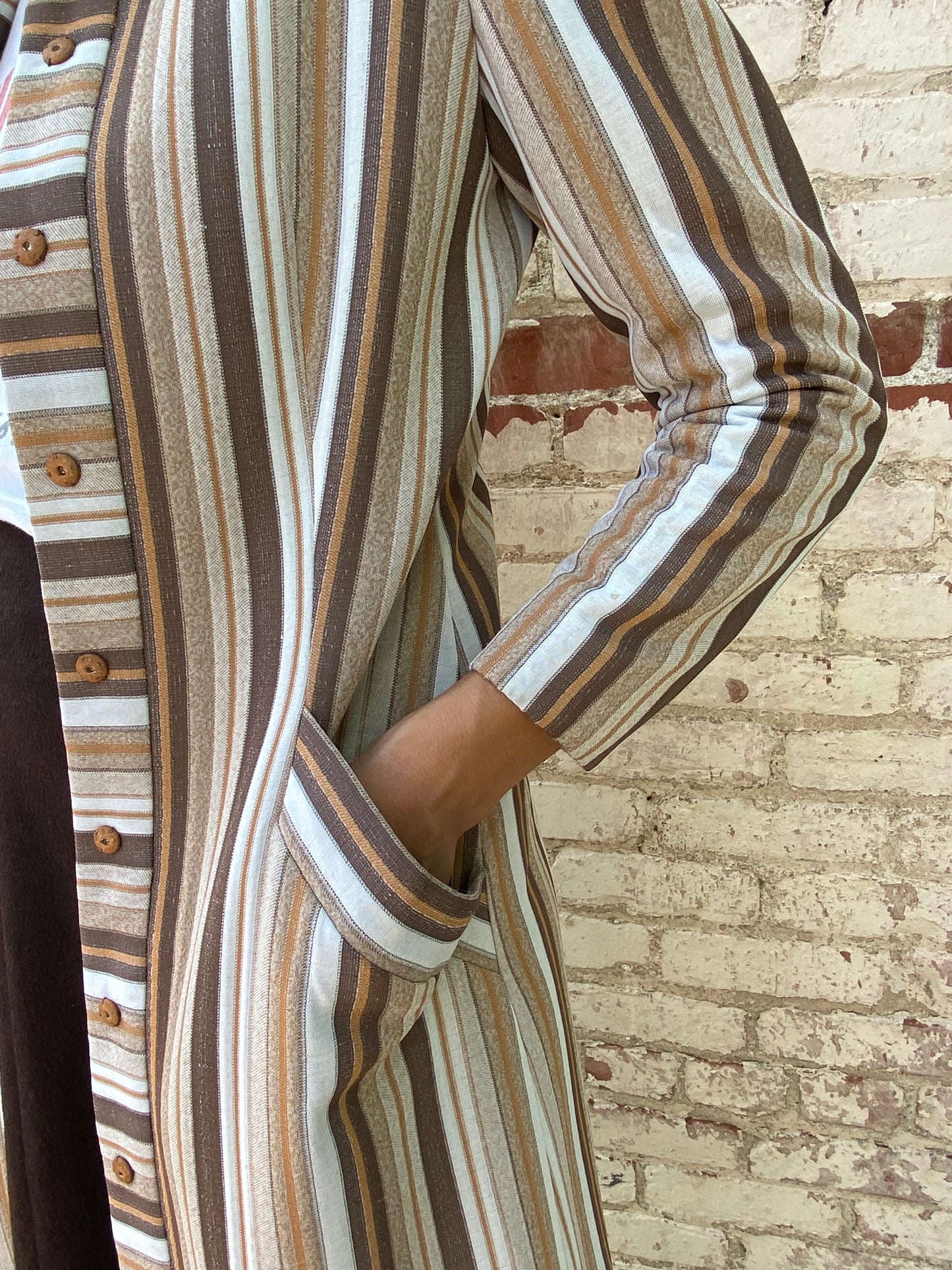 Vintage Striped Coat
