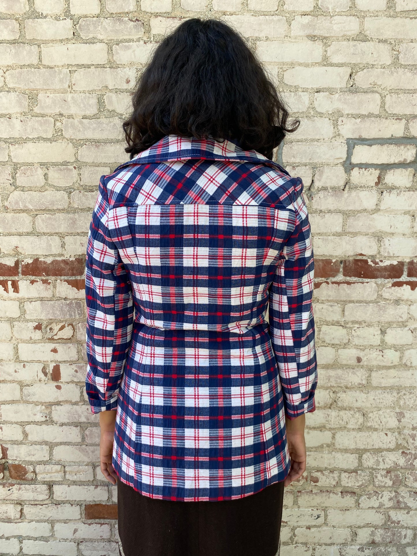 Plaid Zip Up Jacket