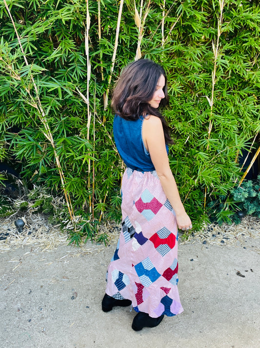1940's Quilt Patchwork Skirt
