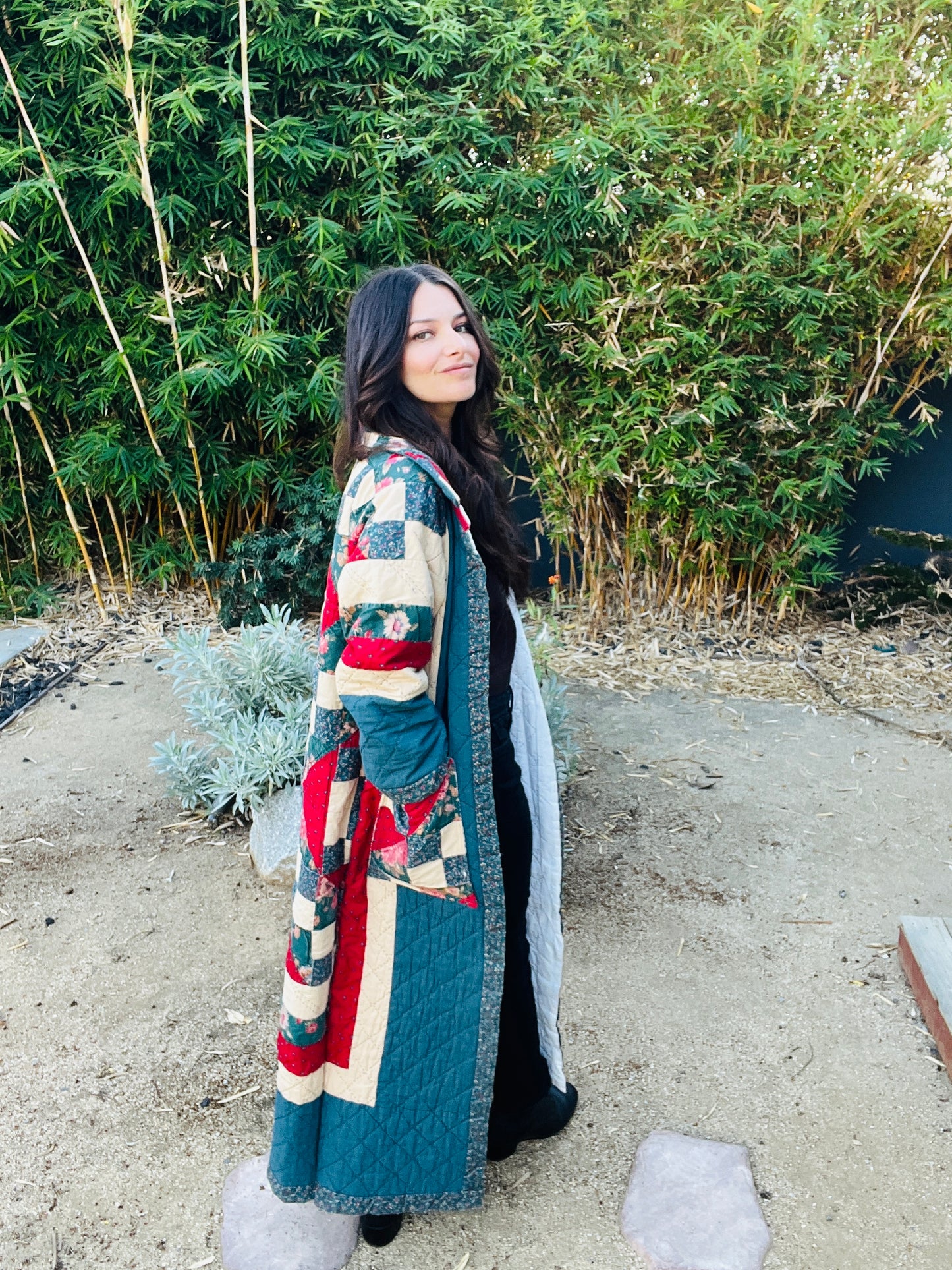1950's  Handmade Quilt Duster