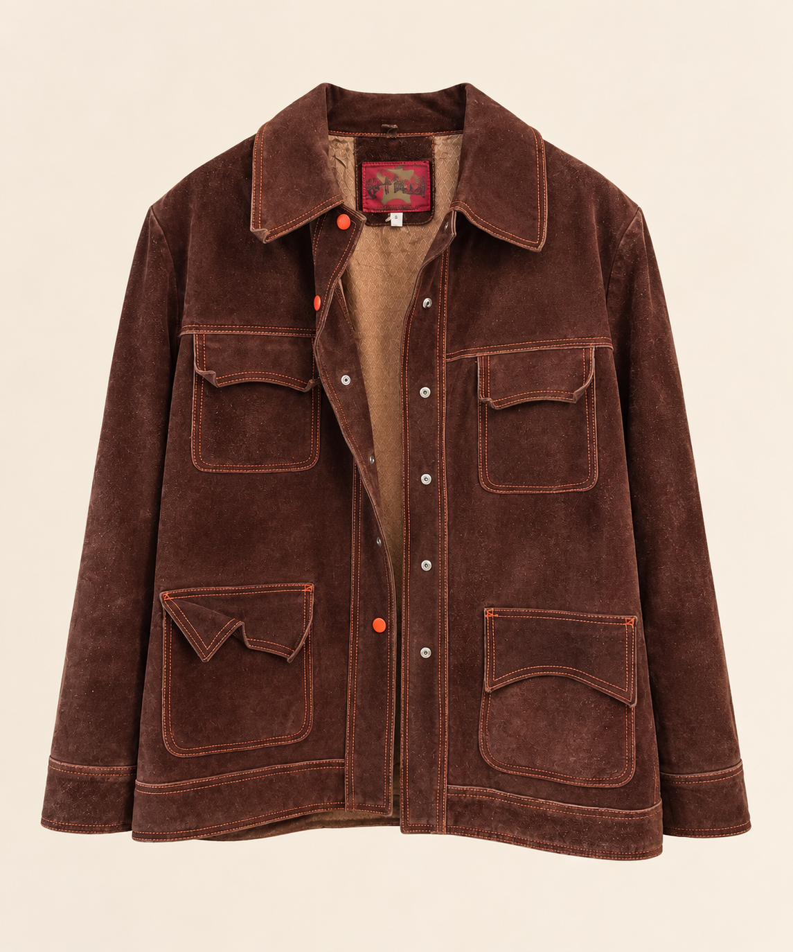 PYPSA Brown Suede Jacket