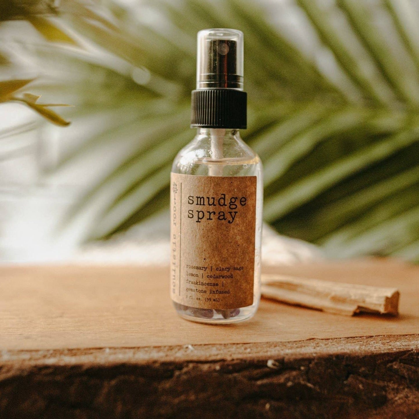 Smudge Spray | Essential Oil Room Spray w/ Amethyst Crystals