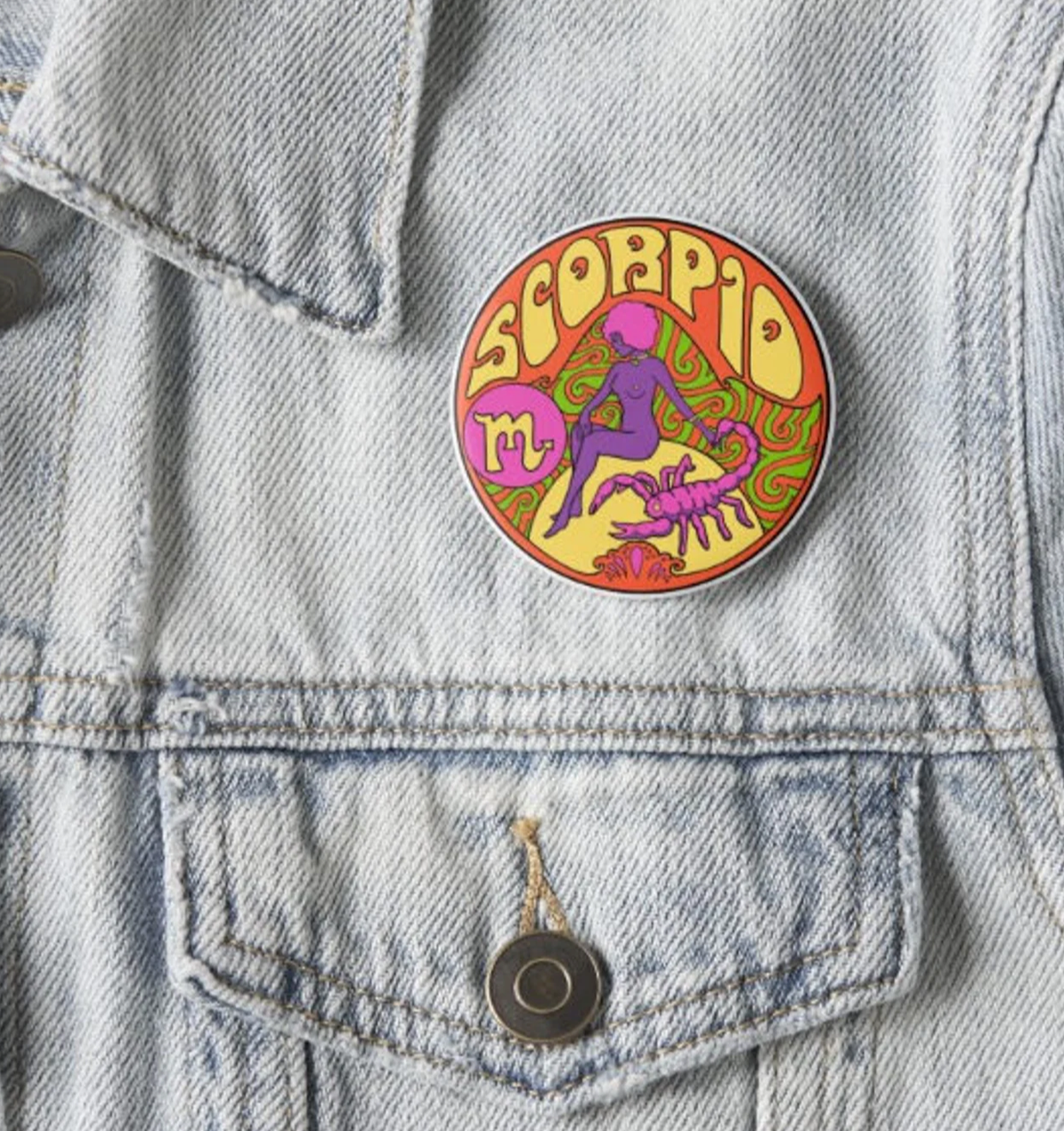 BUTTON Zodiac Scorpio