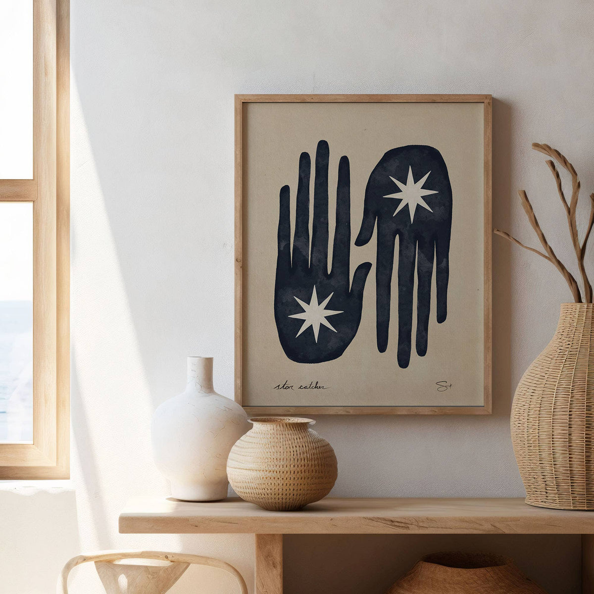 The Star Catcher | Mystical Art Print