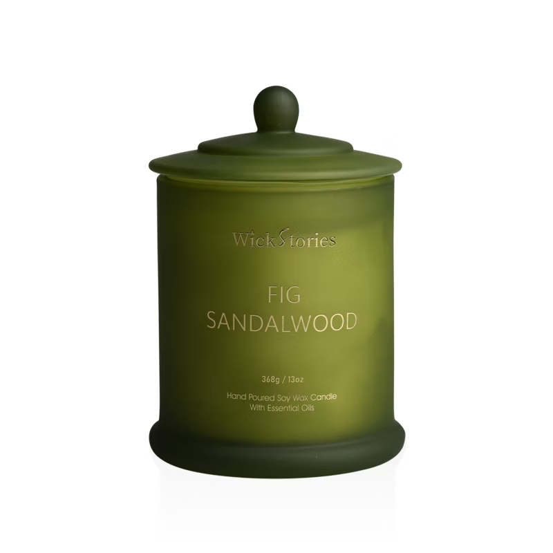 Fig + Sandalwood Glass Jar Candle