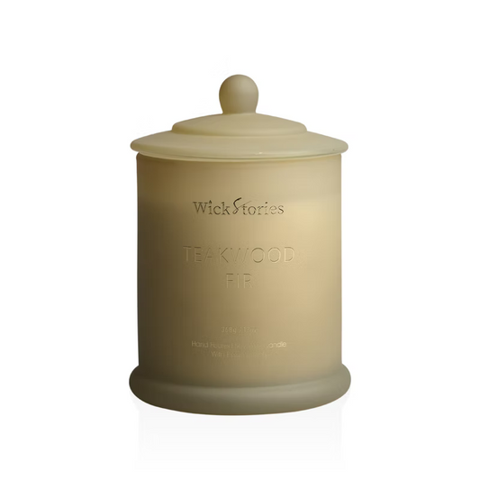 Teakwood Fir Glass Jar Candle